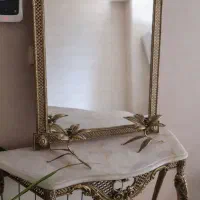 کنسول آینه برنزی دست ساز آمریکایی