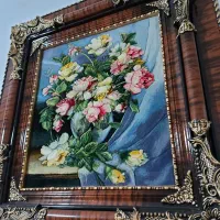 تابلو فرش دستبافت چله ابریشم