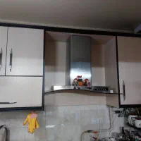 کابینت ام دی اف سالم و تمیز،هود سالم ،سینک|کتابخانه، شلف، قفسه‌های دیواری|قزوین, |دیوار