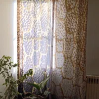 سه عدد پرده پانچی آماده همراه چوب پرده|پرده، رانر، رومیزی|کرج, گلشهر|دیوار