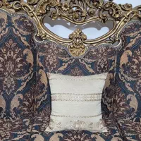 مبلمان سلطنتی ۹نفره به رنگ قهوه ایی وطلایی