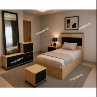 تخت خواب دونفره /** با کمد و دراور