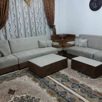۲عدد میز پذیرایی، پارچه ترکیه به همراه شیشه ها