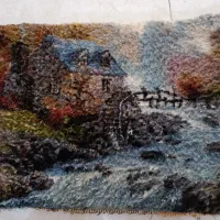 تابلو فرش ابریشم.