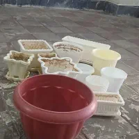 گلدان های پلاستیکی در چند سایز مختلف