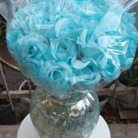 *گل رز باکارا شاخه ای پارچه ای قابل شستشو*|گل مصنوعی|قرچک, |دیوار