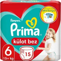 پوشک بچه پریما  شورتی سایز 6 بسته 15 عددی