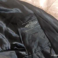 چادر مشکی براق دور آستینش کار شدس دخترونه نو