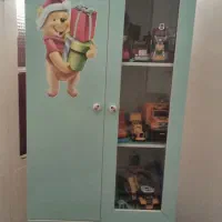 تخت کمد بچه تر تمیز بخاطر بچه ام بزرگ شده میفروشم|تخت و صندلی بچه|خلخال, |دیوار