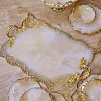 شیک و خاص از مهمونات پذیرایی کن* سینی های رزینی