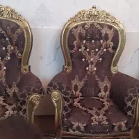 مبلمان سلطنتی ۹نفره همراه میربزرگ وعسلی|مبلمان خانگی و میز عسلی|اصفهان, دارک|دیوار