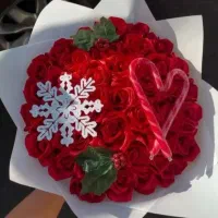 گل روبانی  یلدایی فقط شاخه ای ۱۲ت|گل مصنوعی|اردبیل, |دیوار