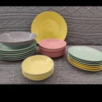 سرویس26 پارچه رنگی رنگی|ظروف سرو و پذیرایی|بوکان, |دیوار