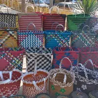 ساک های دست بافت حصیری و قابل شست و شو