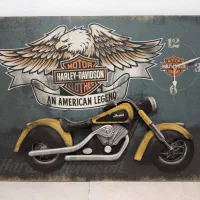 تابلو ساعت Harley Davidson