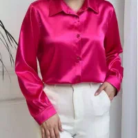شومیز سرخابی وسبز