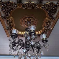 یک جفت لوستر شش شاخه