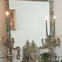 آیینه شمعدان برنجی