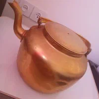 کتری بزرگ روحی رنگ‌ مسی