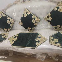 ست رومبلی و رومیزی سنگ دوزی کاردست|پرده، رانر، رومیزی|تهران, ائمه اطهار|دیوار