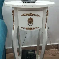 میز تلفن چوبی