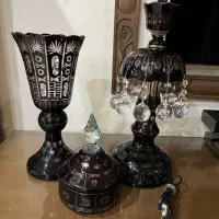 کریستال اگرمن قدیمی یاقوتی|ظروف سرو و پذیرایی|قم, باجک یک|دیوار