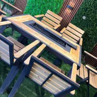 میز آتشکده پایه مدرن پروفیلی چوبی|بخاری، هیتر، شومینه|تهران, تهرانپارس شرقی|دیوار