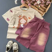 تیشرت شلوارک دخترک