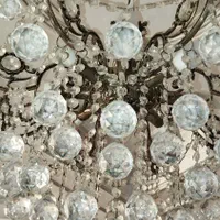 یک جفت لوستربرنجی با آویزهای کریستال اصل چک|لوستر و چراغ آویز|تهران, سعادت‌آباد|دیوار