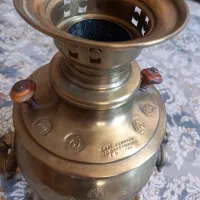 سماور ذغالی برنجی|کلکسیون اشیاء عتیقه|چهارباغ, |دیوار