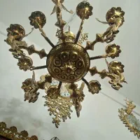 لوستر برنزی و آبکاری|لوستر و چراغ آویز|قرچک, مهدیه|دیوار