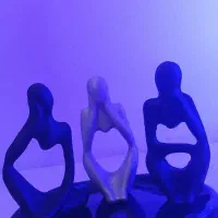 ست متفکر سینی دفرمه و استند شاخه جا جواهری