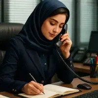 منشی و نیروی فروش خانم در بازار اهن مکان