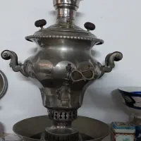 سماور زغالی ورشو قاجاری(هشت ترک)