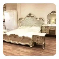 سرویس خواب کامل چوب راش مدل سلطنتی
