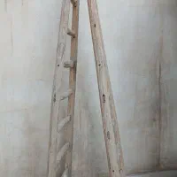 نردبان دو طرفه چوبی