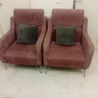 مبل استیل راحتی ۸ نفره با میز ناهارخوری