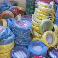 بصورت عمده ای وتکی سیم برق کابل دورشته ی افشان