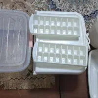 ۲ باکس دردار چندکاره و ۱  سطل دردار چند کاره|ظروف نگهدارنده، پلاستیکی، یک‌بارمصرف|مشهد, الهیه|دیوار