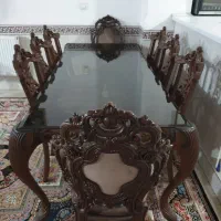 میز و صندلی غذاخوری ۸ نفره ماندگار مدل سپهرام