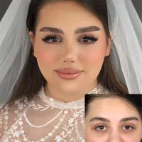 میکاپ و شنیون عروس و همراه