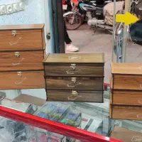 جعبه چوبی مخصوص ماشین اصلاح و لوازم آرایش