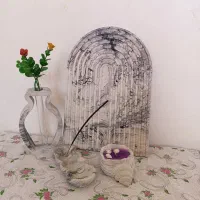 دکوری سنگ مصنوعی گل روبانی،شمع|صنایع دستی و سایر لوازم تزئینی|داراب, |دیوار