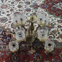 لوستر برنجی 8 شعله|لوستر و چراغ آویز|محلات, |دیوار