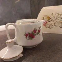 پک ۳ تایی چایی دون قوری چینی کوچک و کتری چینی برقی|قوری، کتری، قهوه‌ساز دستی|بروجن, |دیوار