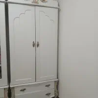 تخت و کمد کودک نوجوان ست کامل درحدنو|تخت و سرویس خواب|هشتگرد, مدرس|دیوار