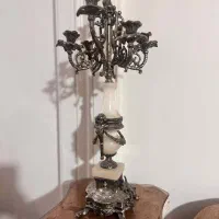 شمعدان برنج و مرر|لوستر و چراغ آویز|رشت, شالکو|دیوار