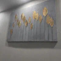تابلو بوم ورق طلا