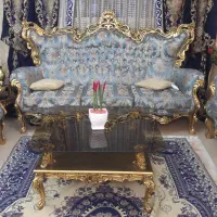 مبل استیل سلطنتی سنگین بزرگ ورق طلا اقساطی