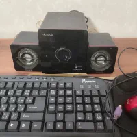 اسپیکر سه تیکه میکرولب .کیبورد موس